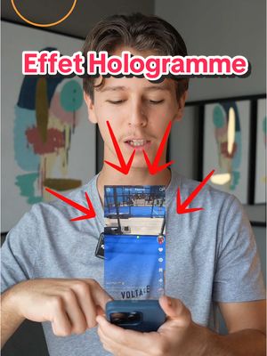 A post by @digitalinck on TikTok caption: Tu sais maintenant faire l’effet d’hologramme uniquement avec ton téléphone 👏🏻 #hologramme #effetcapcut #capcut #montagevideo #montagecapcut #effetvideo #capcutfr #tutocapcut #tuto 