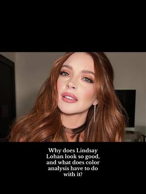 A post by @grannymk on TikTok caption: Lindsay Lohan is ✨glowing✨ and how color analysis plays a role 🎨🩷 #fyp #lindsaylohan #cadyheron #parenttrap #lindsaylohanedit #coloranalysis #seasonalcoloranalysis #lindsaylohanisqueen 