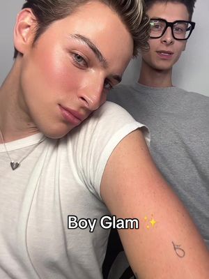 A post by @matthewrctaylor on TikTok caption: Easy Boy Glam✨ on my boo @Jack Pierce  @Patrick Ta Beauty @Givenchy Beauty @SHISEIDO @NARS Cosmetics @LA MER #boymakeup #makeup #makeuptutorial #makeupartist #makeuphacks #makeuptips 