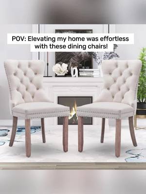 A post by @winstondeals on TikTok caption: Such beautiful and cost-effective dining chairs must buy a set on Black Friday!#tiktokshopblackfriday #fypツ #fypシ゚viral #diningchair #decoratewithme