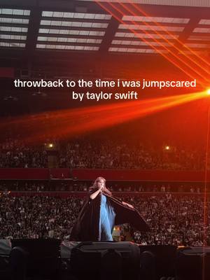 A post by @charlotte.liveontour on TikTok caption: the way she literally came out of nowhere😭 #taylorswifterastour #TSTheErasTour #erastour #theerastour #evermore #fyp #foryoupage #foryou #foru #TSTheErasTouronTikTok #liverpoolnight2 #swifttok #taylorswift 