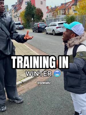 A post by @sewfamz on TikTok caption: I dont trian in winter 🥶 #fylpシ #viral #senegal #senegalaise_tik_tok #funny