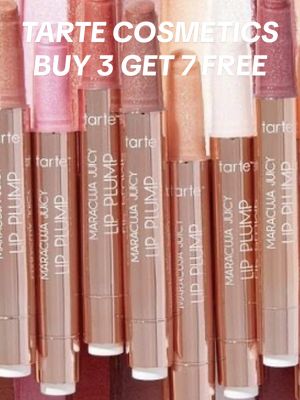 A post by @couponingwithtina on TikTok caption: Every time Tarte releases a new bundle I have to do a double take… Because what do you mean 7 FREE lippies?! 🫢💋 #tiktokshopcybermonday #tiktokshopblackfriday #tartecosmetics #giftideas #christmas #grwm @tarte cosmetics 