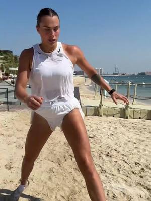 A post by @aryna.sabalenka on TikTok caption: What off season? 😂