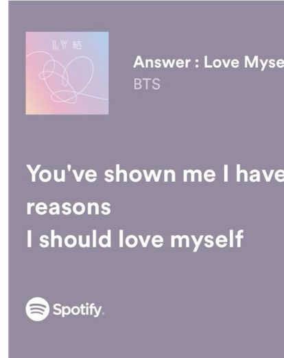 A post by @951230.j on TikTok caption: #bts #btslyrics #btsarmy #lovemyself #btsxarmy 