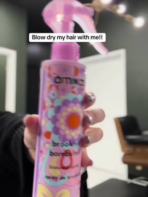 A post by @ on TikTok caption: Blow dry my hair with me!!