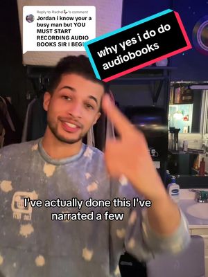 A post by @jordan_fisher on TikTok caption: Replying to @Rachel🦆 shouts out to @Audible - lemme get some free credits 🤑#BookTok 