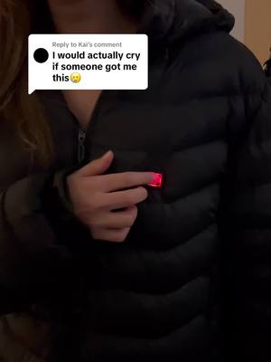 A post by @pufftek on TikTok caption: Replying to @Kai The perfect gift for winter🥶 #selfheating #jacket #pufftek #cozy 