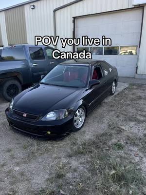 A post by @ball1n_honda on TikTok caption: Its irritaing #fyp #viral #canada_life🇨🇦 #xybca #honda #carcommunity #civic #stance 