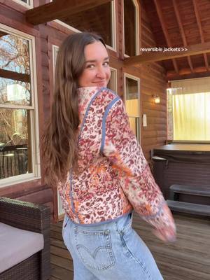 A post by @emily.netzel on TikTok caption: who doesn’t love a 2-in-1?! linked in my showcase 🫶🏻 #quiltedjacket #fallfashion 