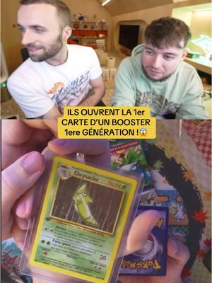 A post by @tout._.youtube on TikTok caption: 1er CARTE D’UN BOOSTER 1er GENERATIONS 😱😱#squeezie #pokemon #pourtoi 