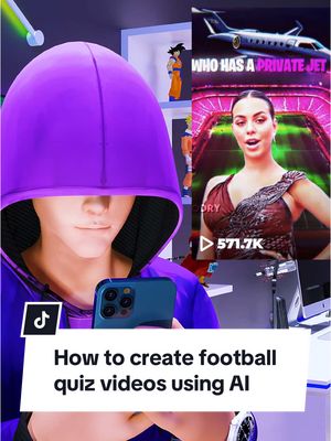 A post by @aicenturyclips on TikTok caption: How to create football quiz videos using AI #dupdub #aitool #aitools #capcutpioneer #capcut @DupDub 