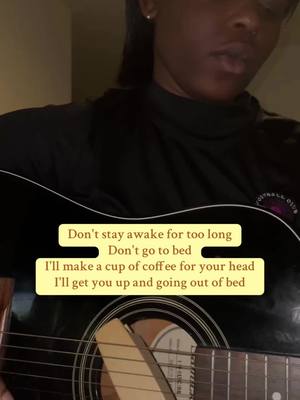 A post by @olorunns on TikTok caption: saw Beabadoobee live last week and remembered how good this song is @Beabadoobee  recorded this right after football (or soccer) training hence the ruffle shirt and hair #cover #acoustic #beabadoobee #coffee #chill #indie #guitar #throwbacksongs 