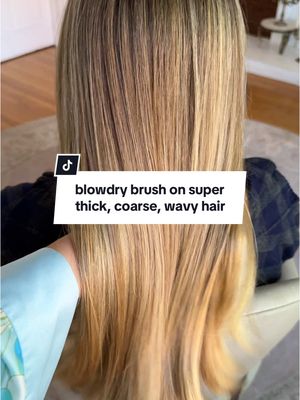 A post by @sophiemariegraf on TikTok caption: testing out the GHD Duet Blowdry Brush on super wavy, corase, thick hair ✨ She was soooo happy with the results 🥹 brush: @ghd USA leave in: @Sol de Janeiro heat protectant: @BondiBoost shine spray: @Nexxus Hair Care oil: @Olaplex 🫶✨ #wavyhair #blowdrybrush #2bhair #2chair #coarsehair #hairtutorial #wavyhairtutorial 