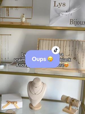 A post by @leyla.chl on TikTok caption: Mais cest pas une blague vraiment ses offres de folies jusquau 92 decembre 😍😍 #blackfriday #trends #smallbusinessowner #SmallBusiness #bijouxtendance #bijouxtendance #bijouxacierinoxydable #blackfridaybijoux  