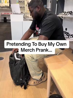 A post by @gmab.ceo on TikTok caption: Bro reslly charged me $324 for my own clothes 😭 #funny #prank #public #chicago #fashion #clothingbrand 