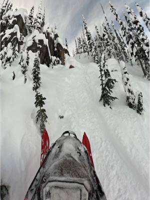 A post by @calebkesterke on TikTok caption: Riding a 165 has me trying to go straight up everything. I’ve been enjoying the longer sled and riding differently. It’s a huge change over the 146 Boost I spent a lot of last year on  @polarissnow  @509inc  @buckedupenergy 