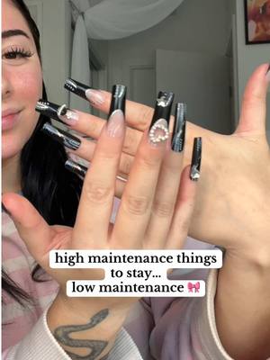 A post by @mari4eliana on TikTok caption: how i do my nails, eyebrows, lashes and hair to stay “low maintenance”… ponytail from @Bellamihair #makeup #makeuptutorial #makeuptransformation #eyebrows 