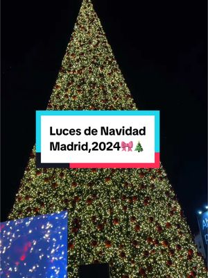 A post by @adrianabors30 on TikTok caption: Let the magic begin🎀🎄🎁#madrid #madrid2024 #navidad #navidadenmadrid #luces #lucesdenavidad 