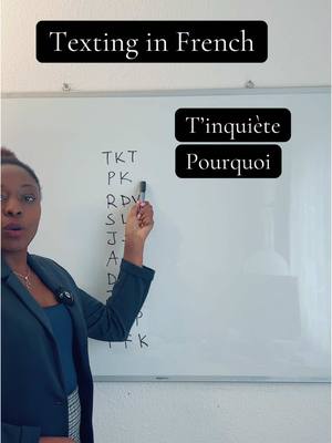 A post by @miss_lingua on TikTok caption: Sms language in 🇫🇷 #frenchwithwendy #frenchlanguage #learnfrench #apprendre #frenchwords #vocabulary #frenchteacher #frenchclass #frenchtutor #apprendre #fyp #apprendresurtiktok #bilingual #anglaisvsfrancais #knowledge #studyfrench 