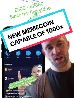 A post by @cryptonftfactory on TikTok caption: My last vid saw £500 turn to £2600+ with SNEK 🐍 I’m doing it again with $SUGAR bush the squirrel- Cardano. 🥜🐿️ Hold screen and top right to speed up!  Not financial advice, Video is my opinion and my own money invested- Do your own research. #memecoin #snek #ada #cardano #bitcoin #bullrun