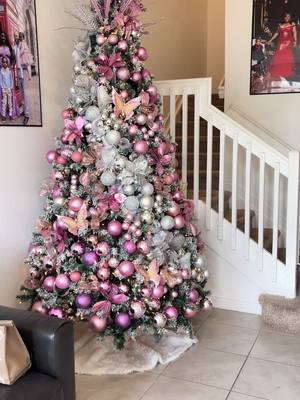 A post by @keishachenelle2 on TikTok caption: Do you guys like my tree ??? 🎄🎄🎄💓💓💓