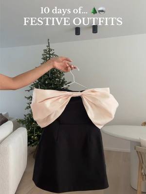 A post by @camilleschuermans on TikTok caption: How cute is this bow dress for the festive days?? 🥹🎀 #viraldress #festivefashion #festiveseason #christmas 