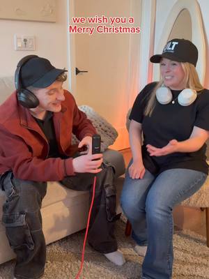 A post by @anthony_gargiula on TikTok caption: sometimes all you need is a little extra bass from the @SonyElectronics ULT Wear to get you in the holiday spirit 🎄⛄️ (@Paige Zilba’s amazing beatboxing skills not included 🤣) #SponsoredBySony #sonyheadphones #forthemusic 
