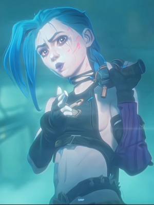 A post by @simp.cct on TikTok caption: #babybluelives I BET MONEY ON IT #arcane #arcaneedit #LoL #arcaneleagueoflegends #leagueoflegends #jinx #jinxarcane #jinxedit #fyp #trending #arcaneseason2 