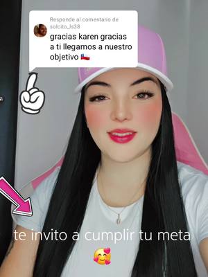 A post by @karenfrez on TikTok caption: Respuesta a @solcito_ls38te invito al live ven y cumple tu meta 🥰🥰 