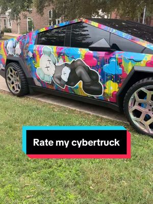 A post by @whofunnymike on TikTok caption: Rate my cyber truck #fyp #cybertruck 