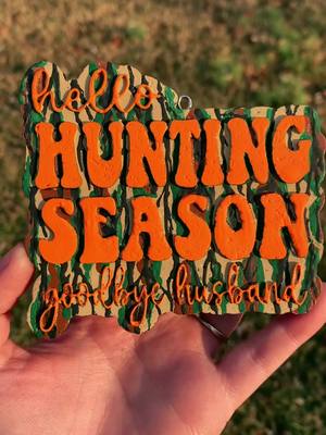 A post by @kris_hope_98 on TikTok caption: Hello hunting season 🦌🍁🍂#fyp #smellgoods #fypage #smallbusinesscheck #carfreshies #freshiesinthemaking #bottomlandcamo @TB MOLDS 🩷 