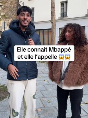 A post by @iroytoutcourt_ on TikTok caption: Elle appelle mbappe en direct ! J’espere que c’etait le vrai 🤞🏽