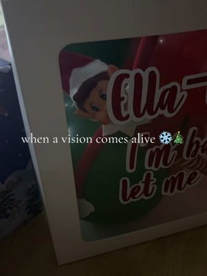 A post by @amyellaa_ on TikTok caption: Elf on the shelf arrival part 1 😍 #elfontheshelf #fyp #foryoupage #christmas #elfarrival #crafting #mumsoftiktok #mumlife #tekwrap #vinylcraft #vinyl #cricuit #handmadecraft #craftsoftiktok #hobbycraft #senparentsoftiktok 