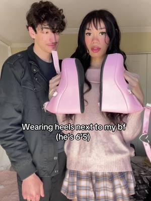 A post by @misocolorful on TikTok caption: For context im 6’3 lol #tall #heels 