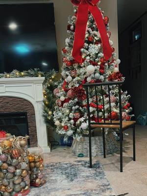 A post by @christalbug on TikTok caption: Watch me put up my Christmas tree and completely change my whole color scheme this year #christmas #christmasdecor #christmastreedecorating 