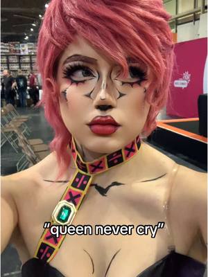 A post by @baron.cosplays on TikTok caption: i love this meme so much #trishuna #trishcosplay #jojosbizarreadventure #jjba #mcmbirmingham @MCM Comic Con 