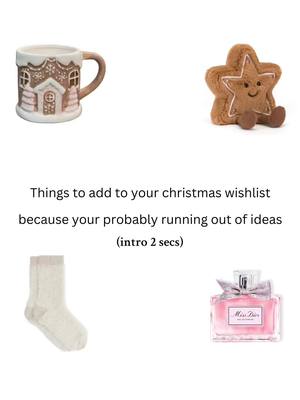 A post by @dayinmylifediaries on TikTok caption: hope this helps yall🌟 #december1st  #christmas #christmaswishlistideas #Wishlist #ideas #relatable #inspo 