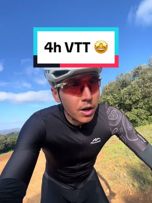 A post by @leo.bartoletti_ on TikTok caption: Beaucoup de km aujourd’hui à VTT mais bon avec la crevaison j’ai du prendre la route ça va plus vite 😅 #vtt #km #4h #crevaison 