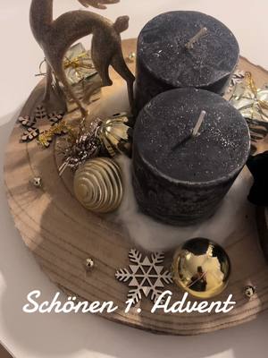 A post by @duwe.sandra on TikTok caption: #ersteradvent #advent #kerzen #deko #adventskranz 