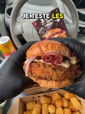 A post by @mrzbil on TikTok caption: Aujourd’hui dans la Bugatti Twingo, c’est raclette mood 🧀🔥 On se fait plaisir avec les éditions limitées Pépé Chicken spécial raclette ! Deux burgers au poulet bien croustillants, dégoulinants de fromage🥳🤤@Pepe Chicken  #pepechicken #fastgoodcuisine #chicken #FoodLover #raclette #food #asmr #mukbangs #mukbang#manger #cheese #