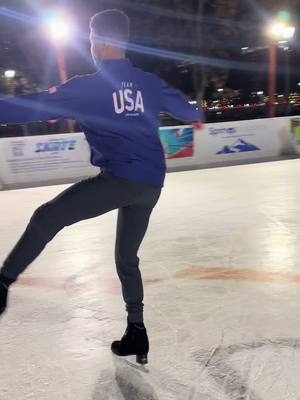 A post by @marksadusky on TikTok caption: Thought we would hope on the trend! #iceskatingtiktok #iceskater #figureskatingtiktok #figureskater #figureskating #fyp 