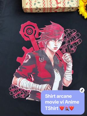 A post by @pink____star on TikTok caption: #jinvi  #jinvishirt   #viarcane   #viarcaneleageoflegends   #viarcaneedits   #arcaneleagueoflegends   #leaugeoflegends   #arcane   #arcanenetflix   #jinx   #VI   #ashinikko   #camisetajinx   #riachuelo   #arcanejinx   #arcanejinxedit   #arcanejinxshirt   #lolskins   #jinxarcane   #anime   #animeshirt   #viral  