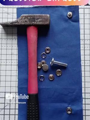 A post by @1ruban1mesure on TikTok caption: #pourtoii #couture #DIY #tutorial Mettre un bouton pression 