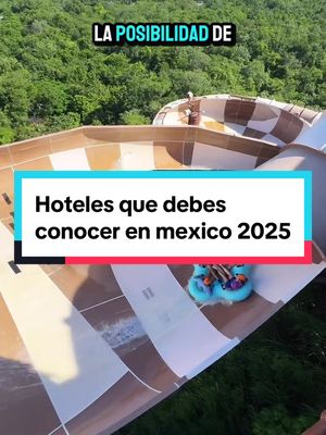 A post by @vive.mexico on TikTok caption: Hoteles que debes conocer en mexico este 2025 🎄✨🎅 este alojamiento se encuentra ubicado en la Riviera maya, a sólo 15 minutos de Playa del Carmen. Incluye transportación del aeropuerto de Cancún hasta el lobby del hotel, recuerda que puedes reservarlo con @DestinoPostal 