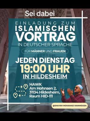 A post by @shaykh.mohamad.hammouda on TikTok caption: #islam #Hildesheim #ivwp#islamaufdeutsch #tik_tok #lichtdesislam 