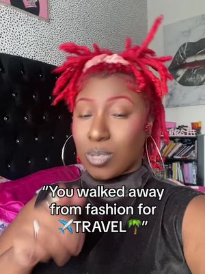 A post by @onyxyvonne on TikTok caption: Fashion was my first and forever love …. But travel is about to retire me so I can live aborad and travling the world while I fund my brand and furture manufactures ✈️✨🍾  If you want to know HOW ! Direct message me “777” 🍀  #creative #fashiondesign #fashiondesigner #traveladvisor #travelagent #traveltiktok #artistsoftiktok #designertiktok #stylist 