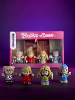 A post by @britneyspears on TikTok caption: I feel so lucky! 🌟 They’re celebrating my birthday with a Little People Collector™ set that’s totally born to make you happy! 🥳 Available December 8th, only at @target 🎂🎶 @Fisher-Price @mattel @Bravado USA 