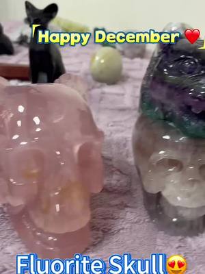 A post by @highland_crystal_anew on TikTok caption: First Recommendation for December💕👉Fluorite Skull💀 Fluorite Crystal benefits🤲🤲 #Cleanse and purify the body and stabilize energy #beneficial to understand and maintain relationships #increasing the ability to concentrate #crystals #crystalhealing #crystalcollection #fyp #highland #Highlandcrystal #skull #fluorite #fluoritecrystal