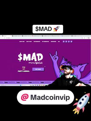 A post by @degenlifer on TikTok caption: $MAD - The Wild Degen on Solana Who Hustles Hard and Parties Harder 😈  @$MAD 😈  Join #MemesAfterDark Degen Movement! #crypto #partner #memecoins #Degen #memes #MAD $SOL #solana #solanamemecoins